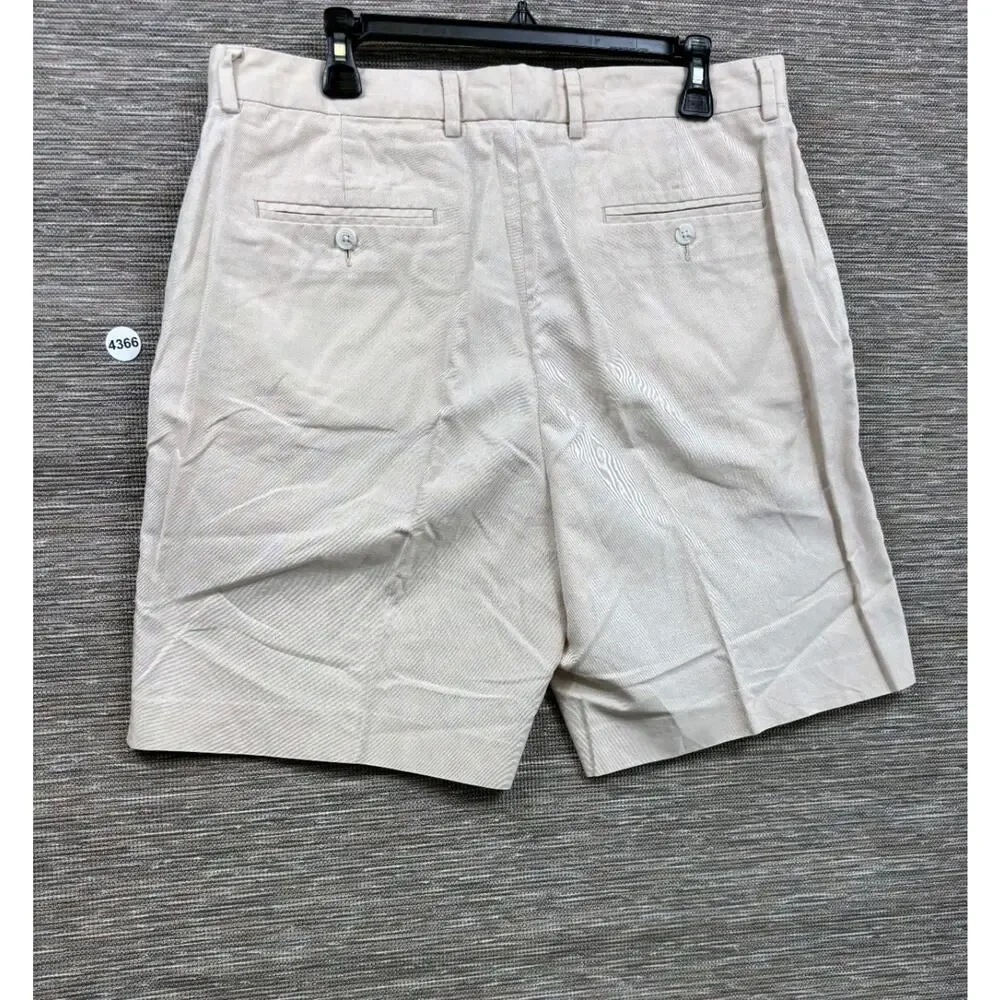 Daniel Cremieux Signature Collection Flat Front Chino Shorts Mens Size 36 Cotton